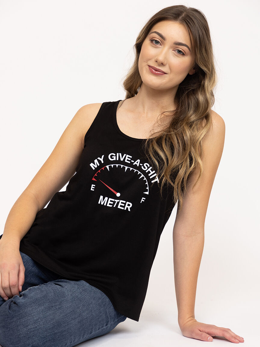 Women's Give-A-Shit Meter Tank