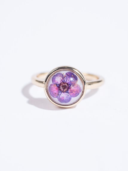 Women's Pressed Flower Ring Women's Pressed Flower Ring Image 2