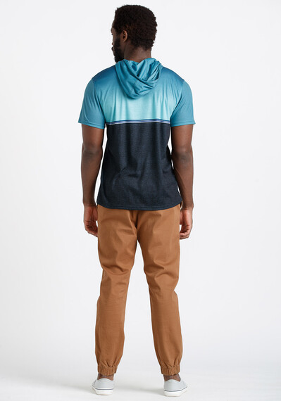 Men's Short Sleeve Tee with Hood Image 2