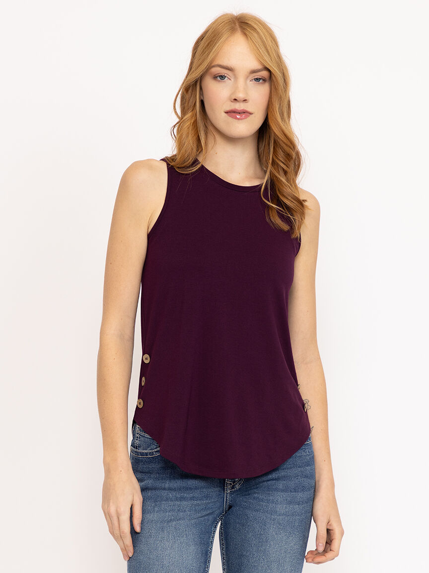 Women's Side Button Tank