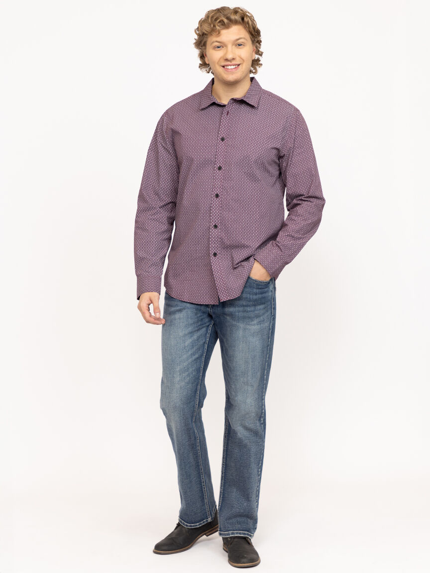 Men's Diamond Print Shirt