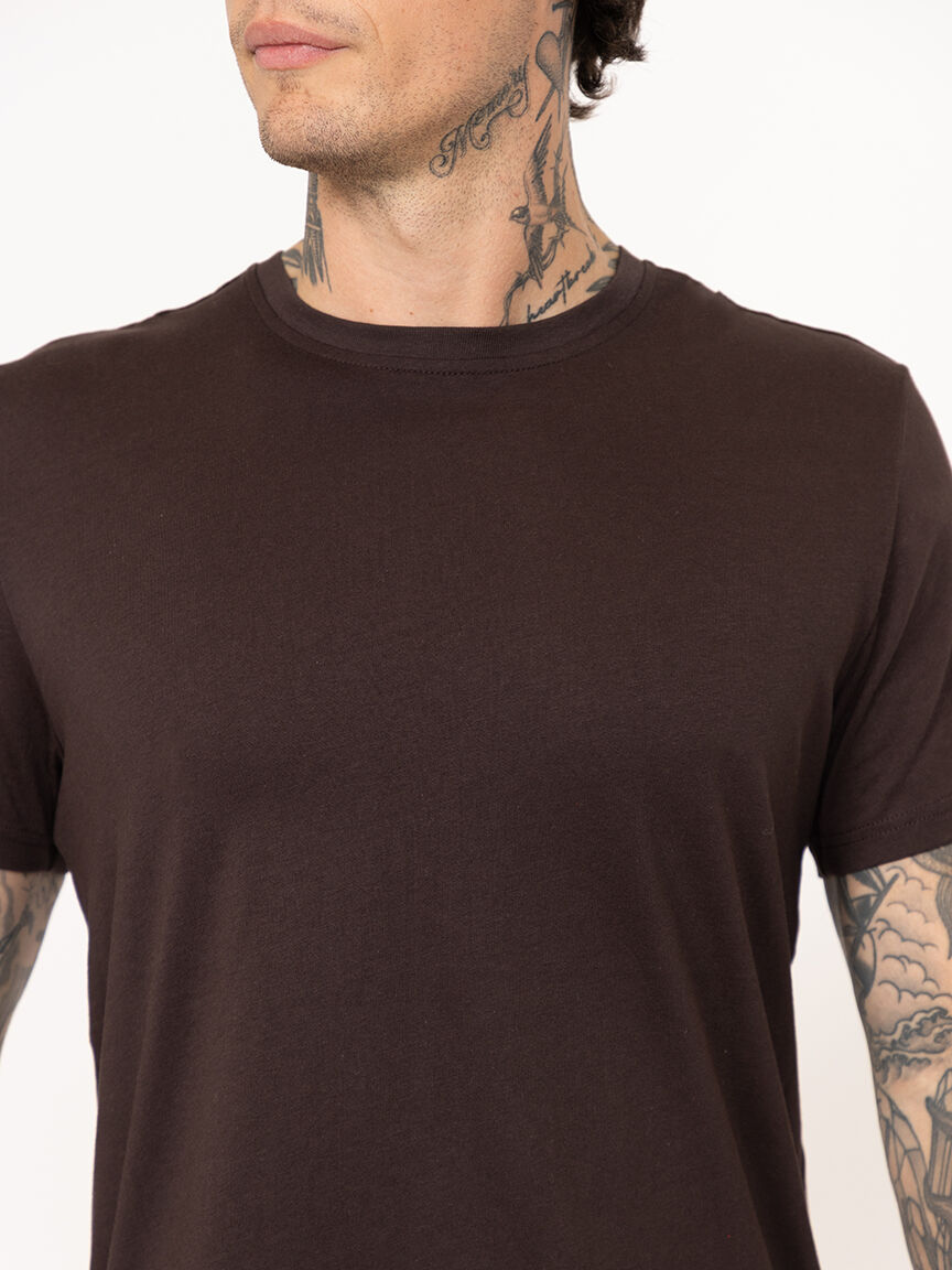 Men's Solid Crew Neck Tee