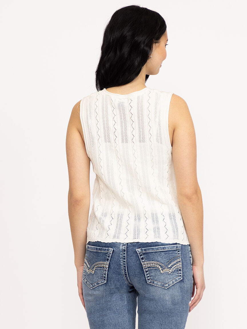 Women's Tie Front Vest