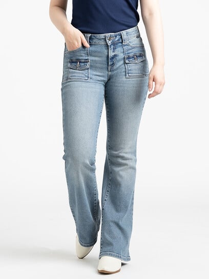 Women's Low Rise Surplus Flare Jeans