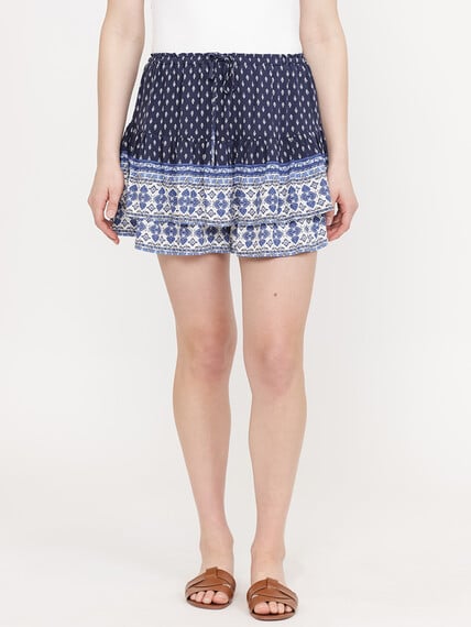 Women's Border Print Mini Skort Women's Border Print Mini Skort Image 2