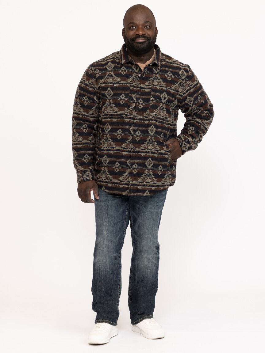 Men's Geo Flannel Shacket