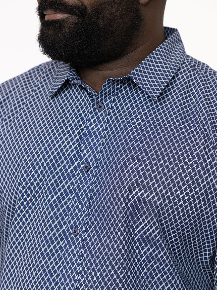 Men's Diamond Print Shirt