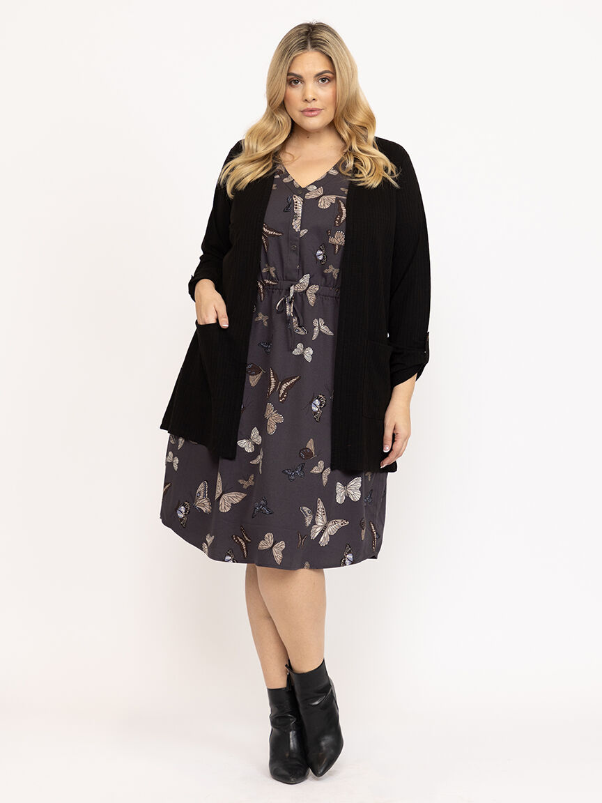 Women's Ribbed Cardigan