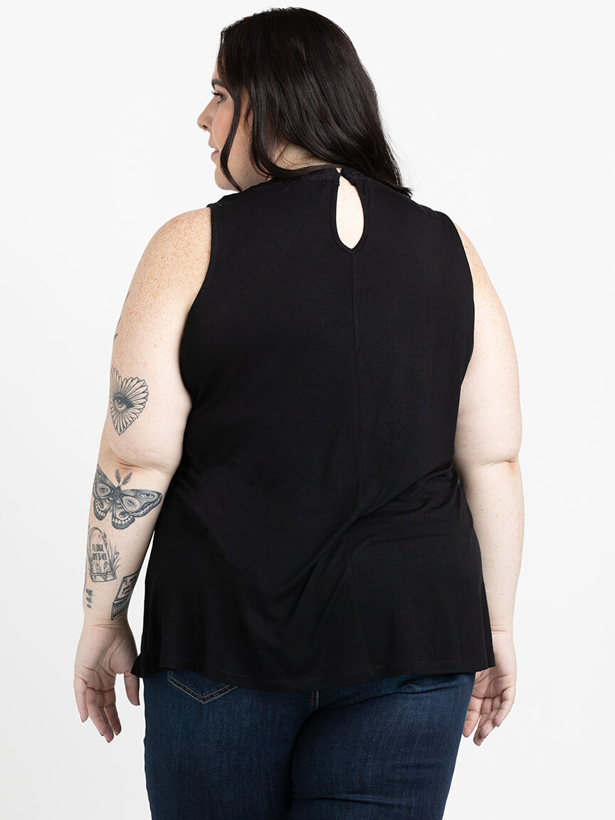 Women's Lace Cut Out Tank Top Warehouse One