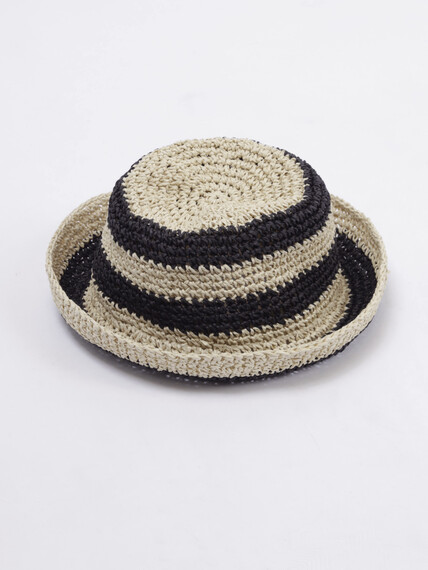 Women's Straw Bucket Hat Image 1