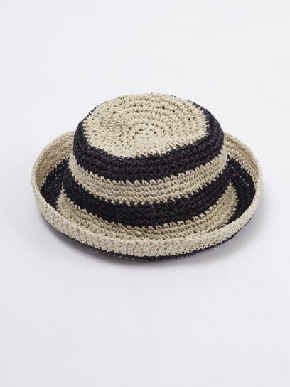 Women's Straw Bucket Hat