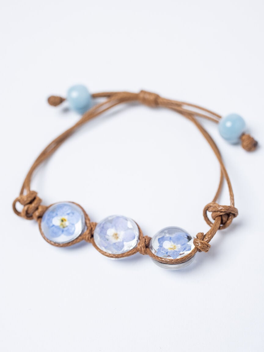 Women's Pressed Flower Bracelet