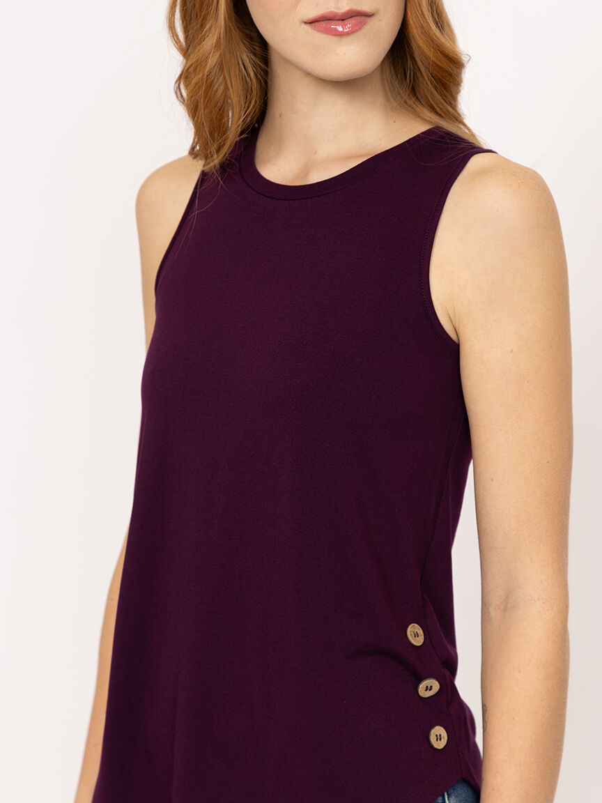 Women's Side Button Tank