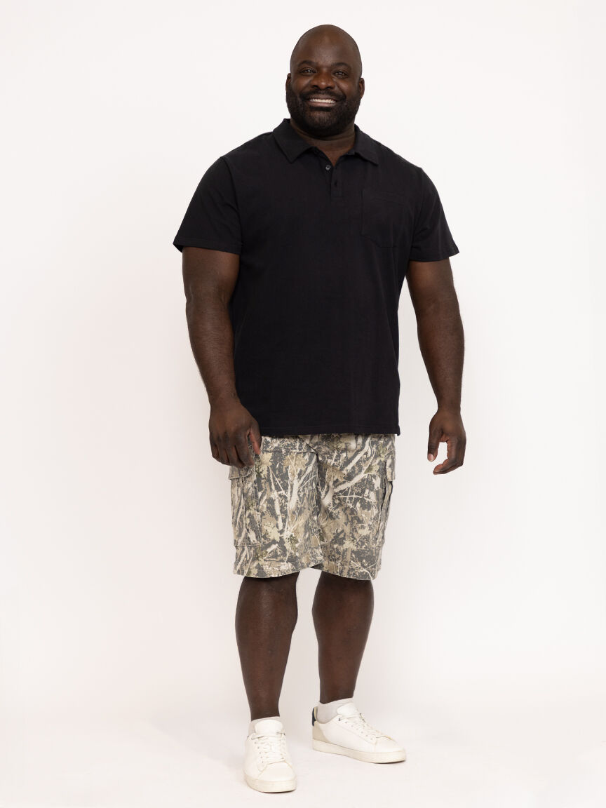 Men's Washed Polo Tee