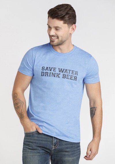 Men's Save Water Tee Image 1