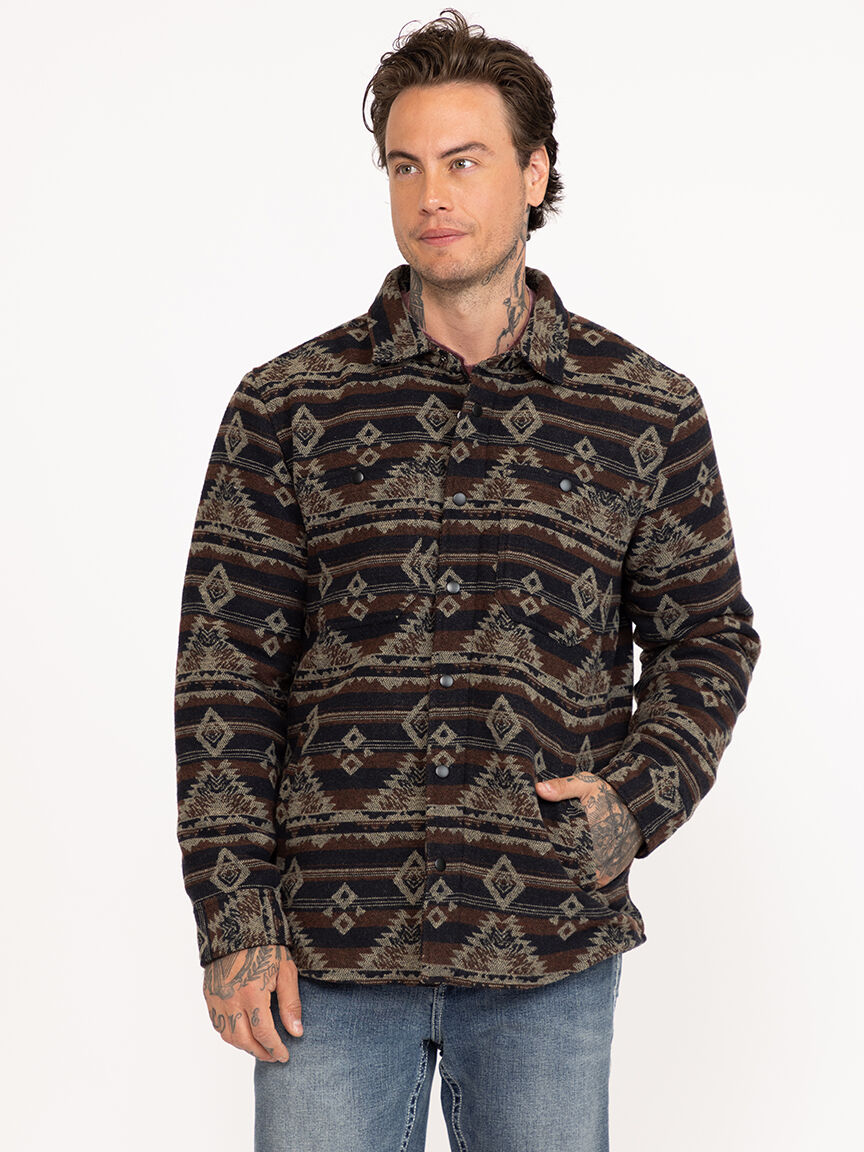 Men's Geo Flannel Shacket