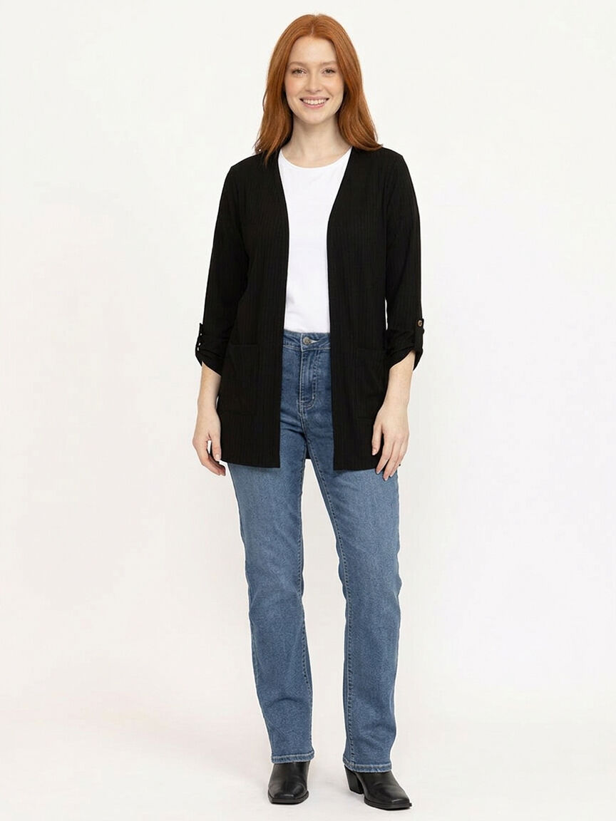 Women's Ribbed Cardigan