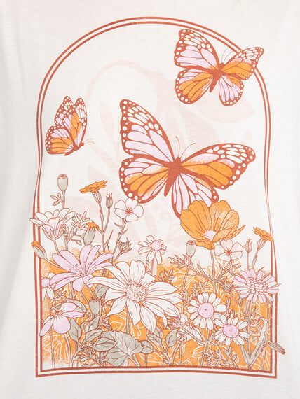 Women's Butterfly Oversized Tee Image 5
