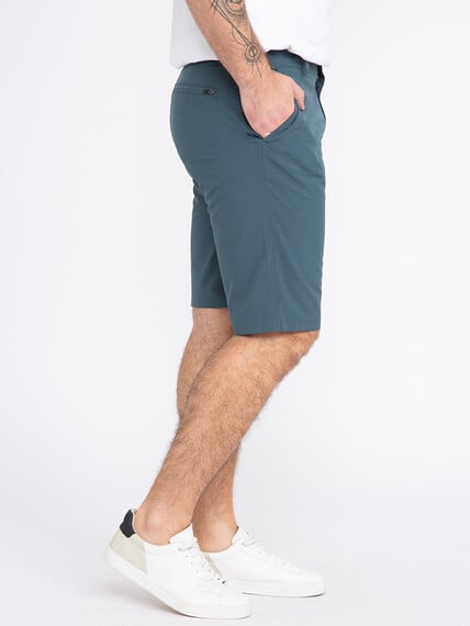 Men's Teal Textured Hybrid Shorts Image 3