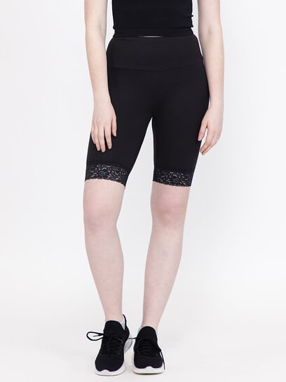 Women's Lace Trim Bike Short Women's Lace Trim Bike Short