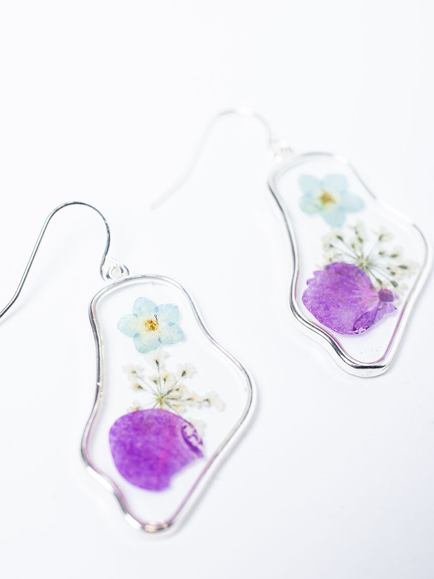 Women's Pressed Flower Earrings
