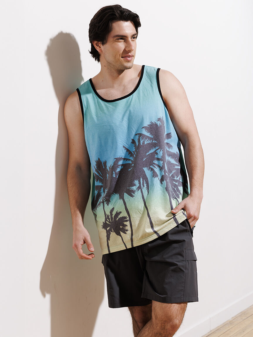 Athletic Grey Nylon Cargo E-Waist Short