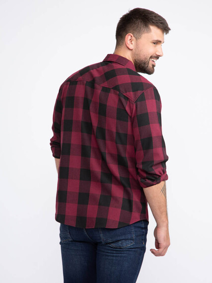 Men's Plaid Flannel Shirt Image 4