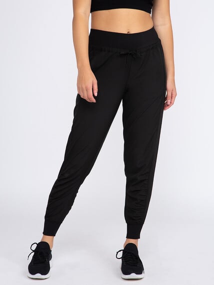 Women's Ruched Hybrid Jogger Image 2
