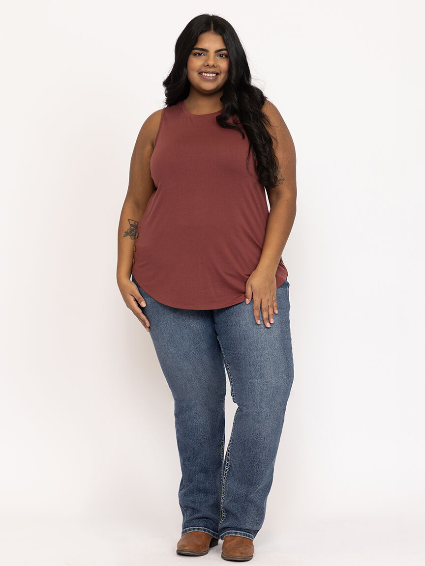 Women's Side Button Tank