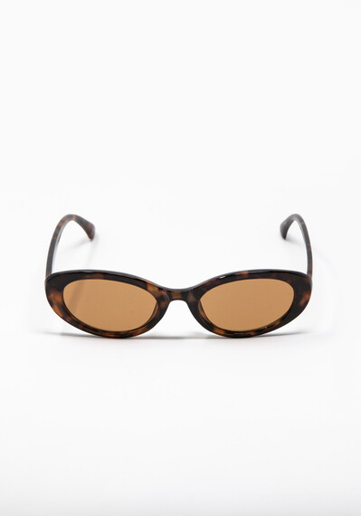 Women's Tort Oval Frame Sunglasses Image 1