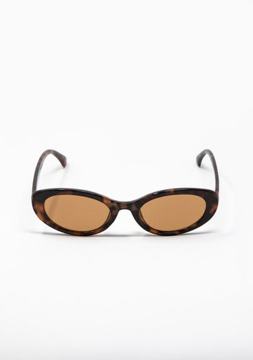 Women's Tort Oval Frame Sunglasses, TORT