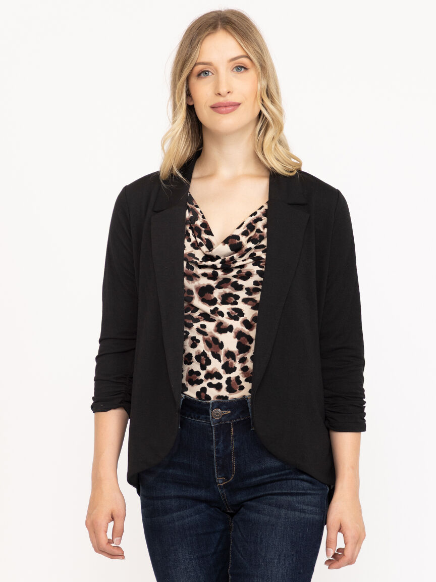Women's Chiffon Back Blazer