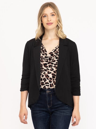 Women's Chiffon Back Blazer Women's Chiffon Back Blazer