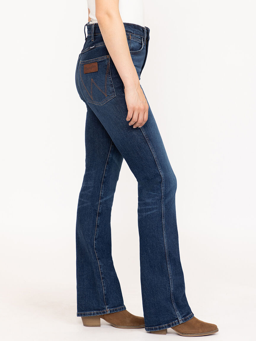 Women's Retro Bailey High Rise Dark Wash Bootcut Jeans