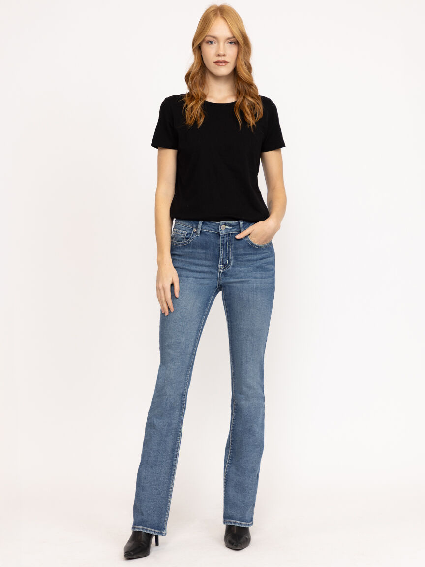 Women's Medium Wash Baby Boot Jeans