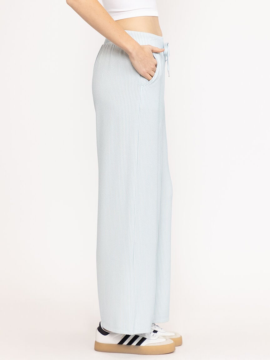 Women's Wavy Rib Wide Leg Pant