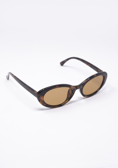 Women's Tort Oval Frame Sunglasses Image 2