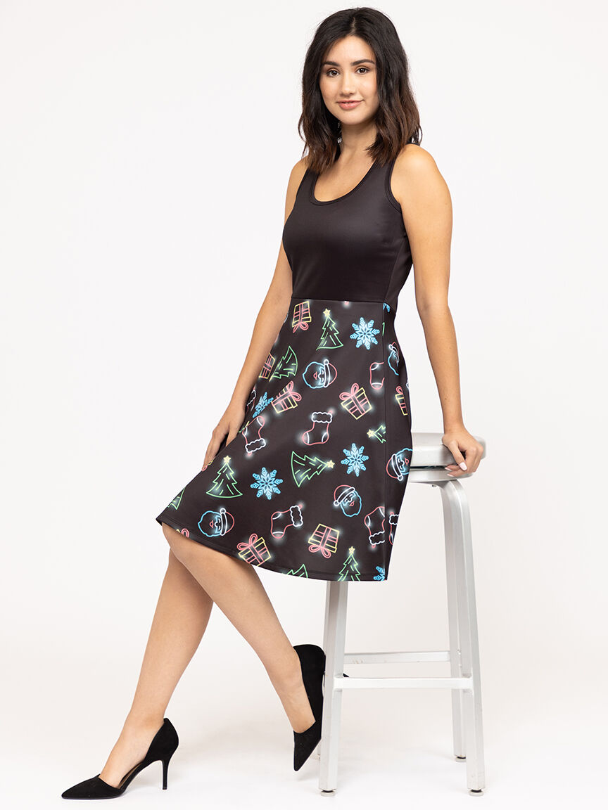 Women's Xmas Skater Dress