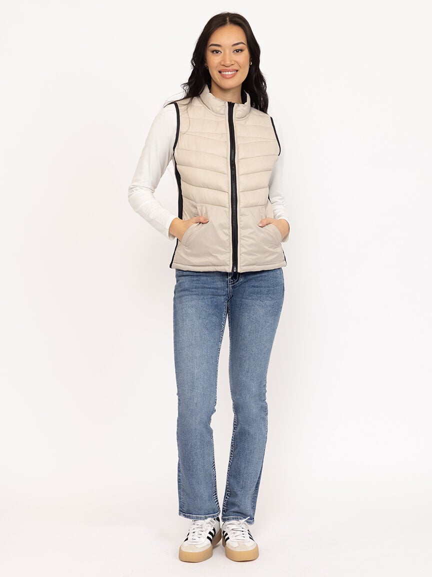 Women's Reversible Puffer Vest