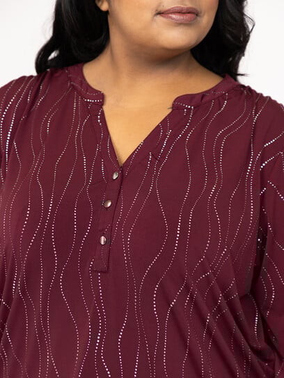 Women's Metallic Swirl Blouse Women's Metallic Swirl Blouse