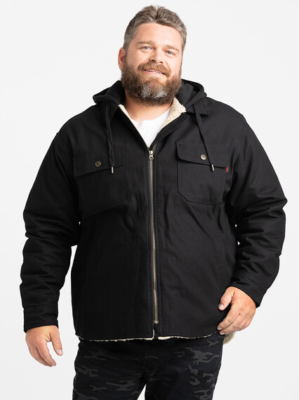 Men's Sherpa Lined Shirt Jacket Image 3