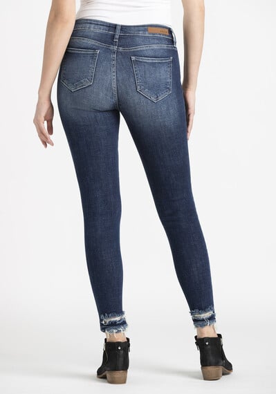 Women's Heavy Destroyed Ankle Skinny Jeans Image 2