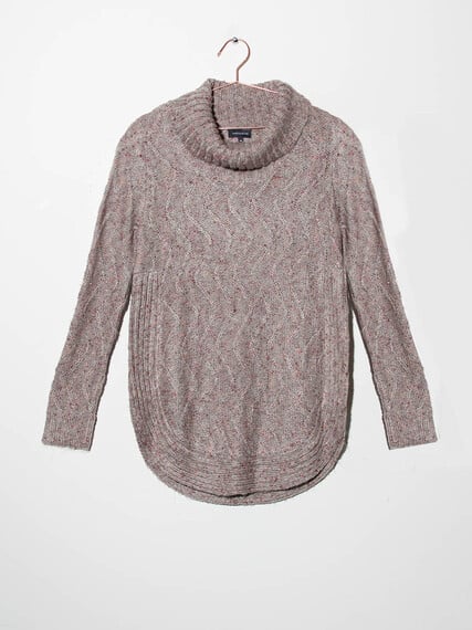 Women's Cowl Neck Tunic Sweater Image 6
