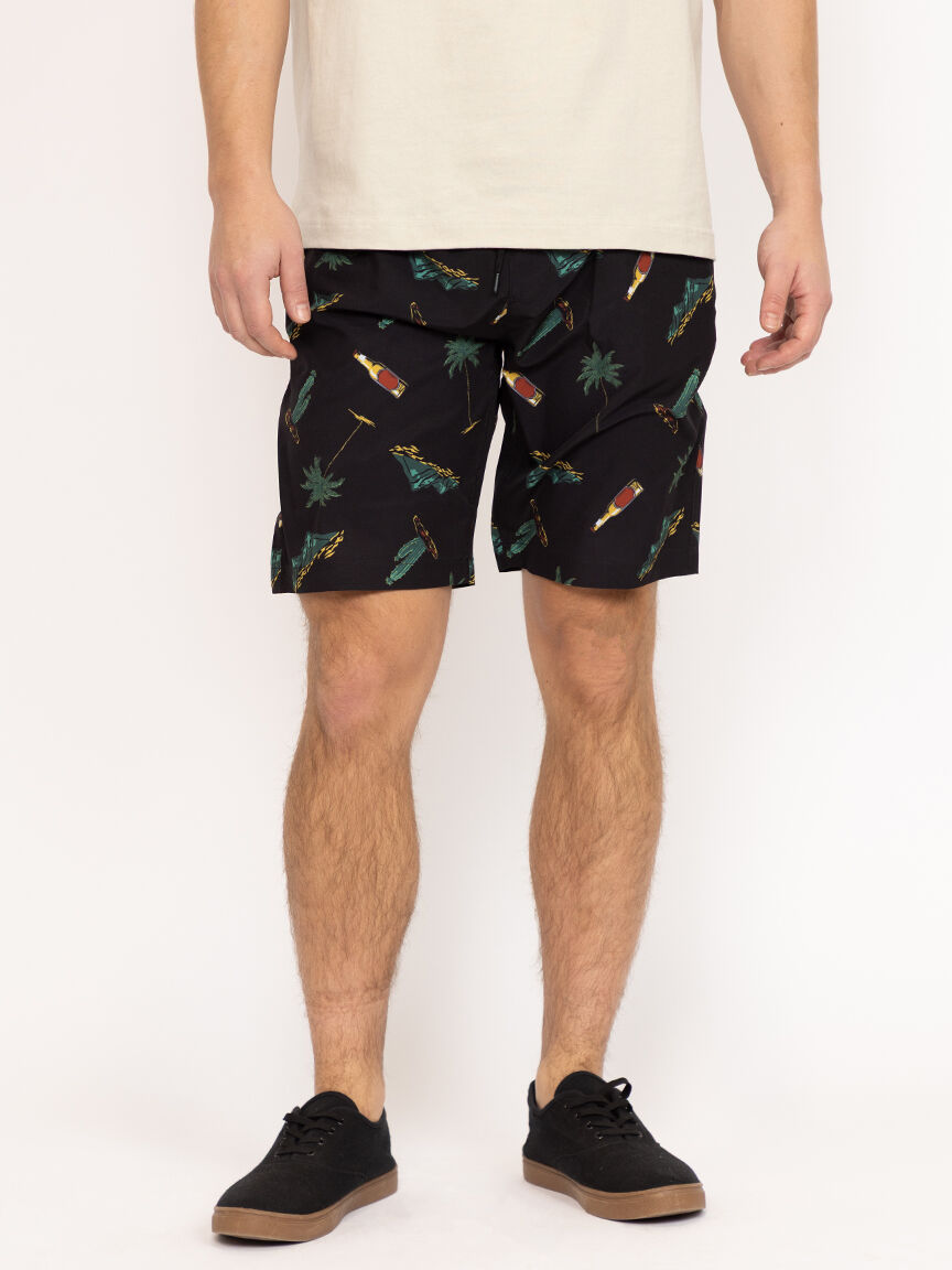 Men's Printed Beer Swim Shorts