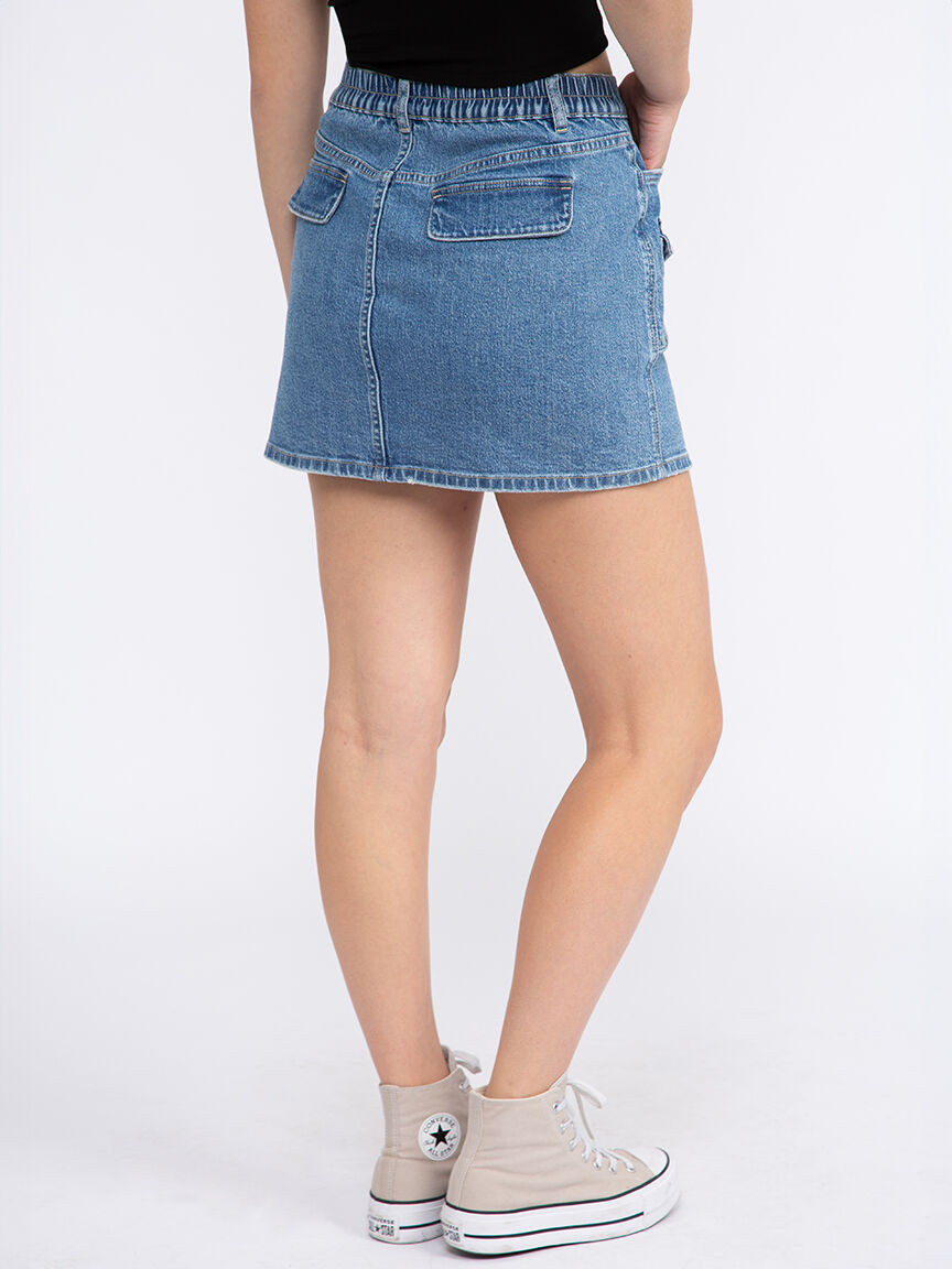 【NONCODE】Lane Cargo Denim Skirt Women's Cargo Denim Skirt Warehouse One