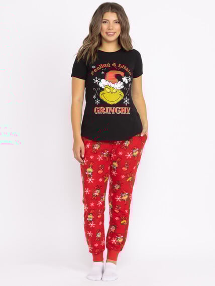 Women's Grinch Sleep Set Women's Grinch Sleep Set Image 1