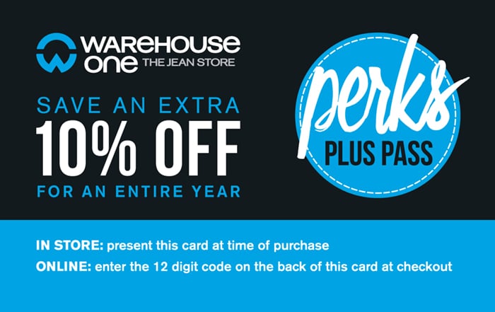 Save and extra 10% off - Perks Plus Pass