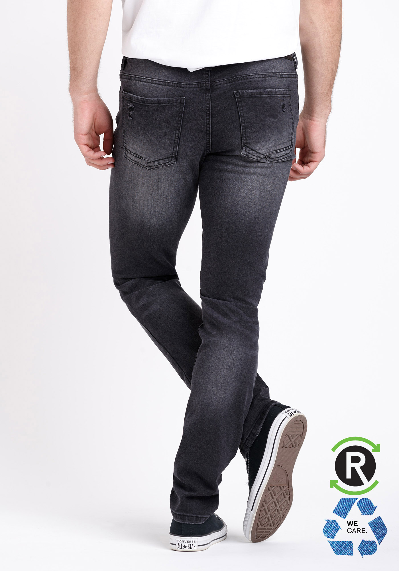デニム・ジーパン ODD STUDIO Salt Washing Destroyed Denim Pants HARMONY DENIM PANTS – Semblance Store