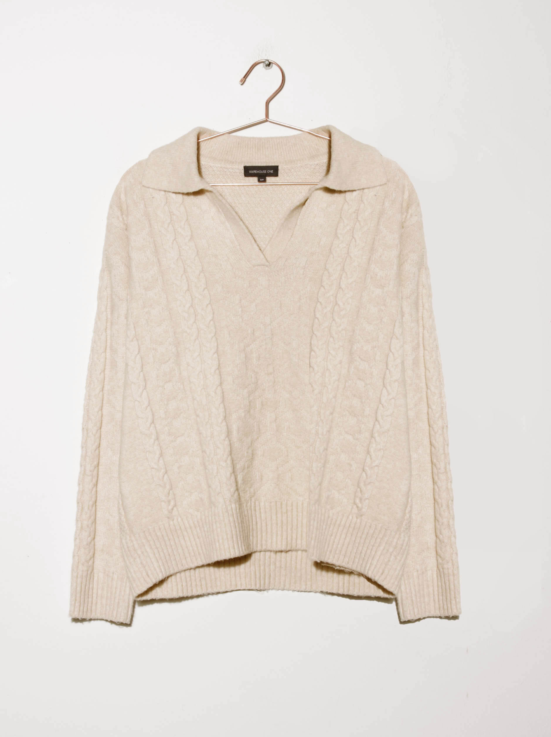 ワンピース YILON ONE SHOULDER CABLE KNIT OP One shoulder cable