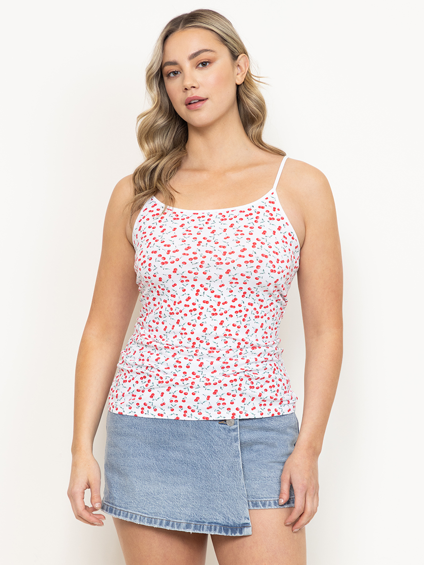 Women's Cherry Scoop Neck Cami